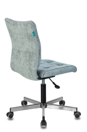 Кресло Бюрократ CH-330M/LT-28 без подлокотников серо-голубой крестовина металл (Компьютерное кресло CH-330M серый)