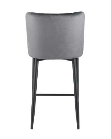 Стул полубарный Ститч велюр серый (Стул полубарный Ститч серый)