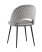 Стул Меган велюр с ромбами серый (Стул Меган серый)