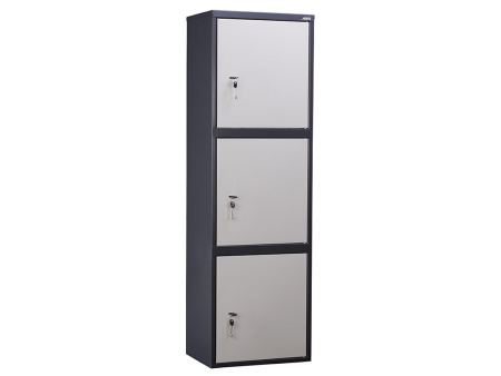 Бухгалтерский шкаф AIKO SL-150/3Т (Графит/Светло-серый)