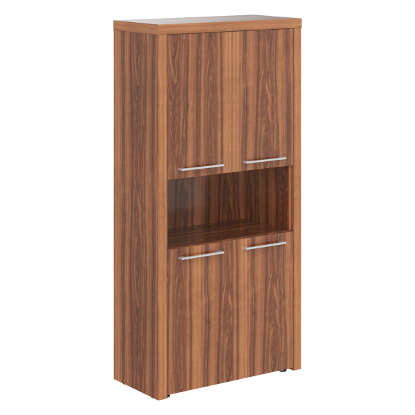 Шкаф с 2-мя комплектами глухих малых дверей и топом Zenn ZHC 85.4 984x452x1984 (Орех Даллас)