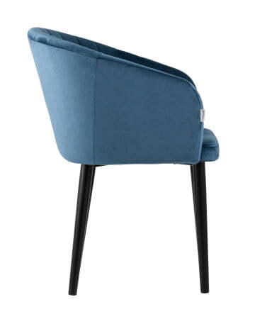 Стул с подлокотниками Нейтон велюр пыльно-синий (Стул Нейтон синий) Стул с подлокотниками Нейтон велюр пыльно-синий (Стул Нейтон синий)