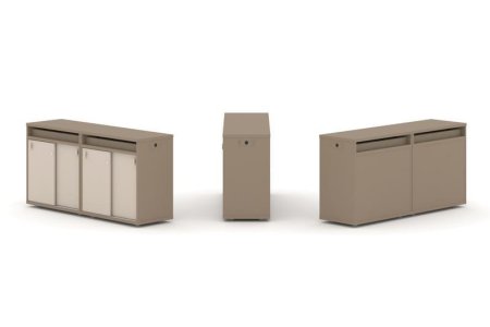 Тумба двойная + топ ES.NB.2T-3 (1500х410х750) (Латте/Капучино)