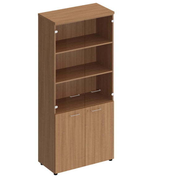 Шкаф для документов со стеклянными прозрачными дверьми Патриот ПТ 983 900x460x1970 (Вишня скандинавская) Шкаф для документов со стеклянными прозрачными дверьми Патриот ПТ 983 900x460x1970 (Вишня скандинавская)