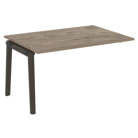 Проходной наборный элемент переговорного стола на деревянных опорах Onix Wood OW.NPRG-3 1380x980x750 (Тиквуд Темный/Дуб Темный)