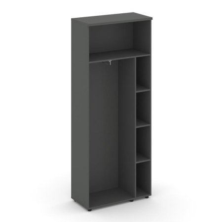 Гардероб широкий неглубокий SN.GB-003 (796х400х1982) (Антрацит/Вяз Благородный)