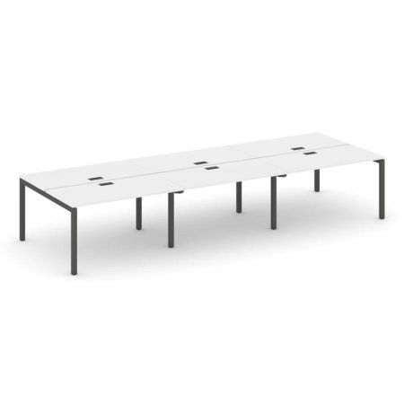 Рабочая станция 2-х сторонняя SN-5P.DRS-082 (3540х1632х750) (Белый/Металл Антрацит)