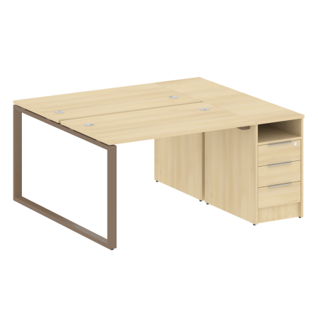 Рабочая станция Metal System Style БО.РС-СТП-2.2 1612x1475x750 (Акация/Мокко металл)