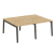 Рабочая станция на деревянных опорах Onix Wood OW.D.RS-4.1.8 1960x1635x750 (Тиквуд Светлый/Дуб Темный) Рабочая станция на деревянных опорах Onix Wood OW.D.RS-4.1.8 1960x1635x750 (Тиквуд Светлый/Дуб Темный)