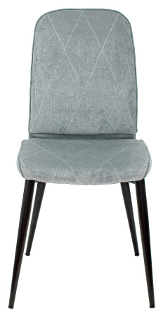 Стул для кухни KF-3 серо-голубой Light 28 металл черный на ножках (KF-3/LT28) (Серо-голубой)