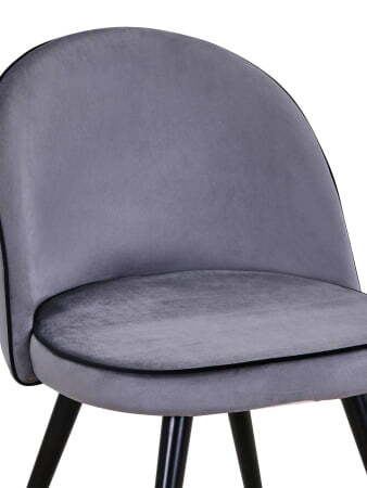 Стул Gabi LUX велюр серый (Стул Gabi серый)
