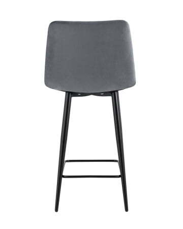 Стул полубарный Джанго велюр тёмно-серый высота сиденья 60 см (Стул полубарный Джанго темно-серый)