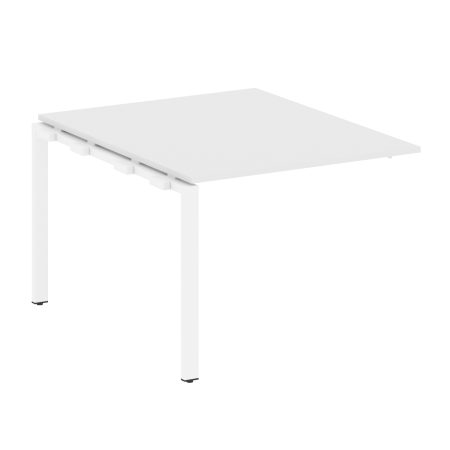Проходной наборный элемент переговорного стола Metal System Style БП.ППРГ-1 1000x1235x750 (Белый/Белый металл)