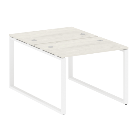 Рабочая станция Metal System Style БО.РАС-СП-2.1 1000x1475x750 (Дуб Наварра/Белый металл)