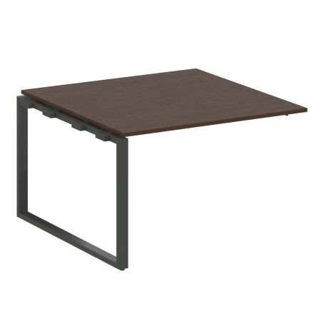 Проходной наборный элемент переговорного стола Metal System Style БО.ППРГ-2 1200x1235x750 (Венге Цаво/Антрацит металл)