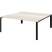 Стол переговорный на металлокаркасе Аргентум-МП НТМП.П-160.11 1600x1100x750 (Сосна винтер/Белый)