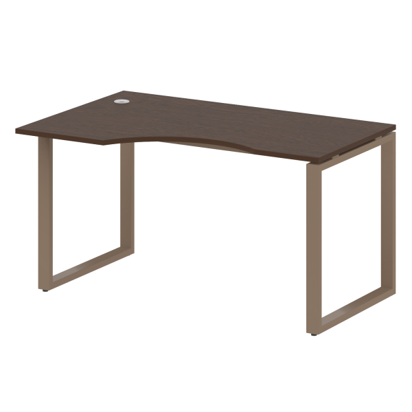 Стол криволинейный левый Metal System Style БО.СА-2 Л 1400x900x750 (Венге Цаво/Мокко металл) Стол криволинейный левый Metal System Style БО.СА-2 Л 1400x900x750 (Венге Цаво/Мокко металл)