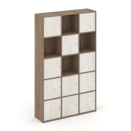 Стеллаж Locker Plus LK.K-009 1188x350x1983 (Дуб Аризона | Дуб Наварра)