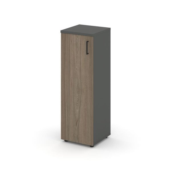 Шкаф средний узкий SN.STU.E-204(L) (400х400х1203) (Антрацит/Вяз Благородный) Шкаф средний узкий SN.STU.E-204(L) (400х400х1203) (Антрацит/Вяз Благородный)