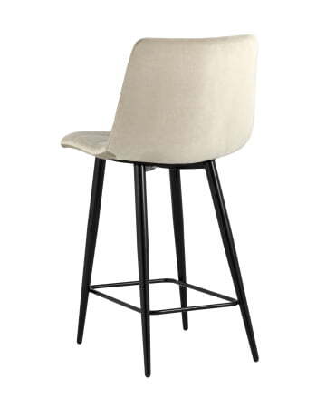 Стул полубарный Джанго велюр бежевый высота сиденья 60 см (Стул полубарный Джанго бежевый)