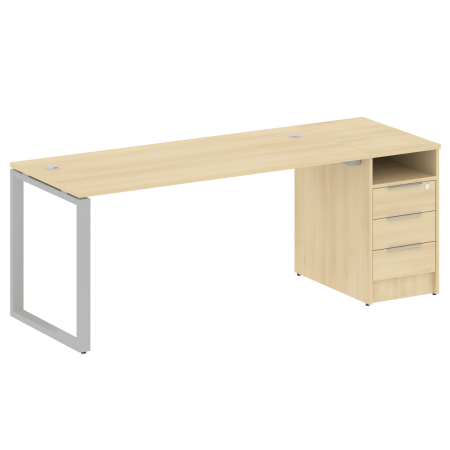 Рабочая станция Metal System Style БО.РС-СТП1.4 1812x720x750 (Акация/Серый металл)