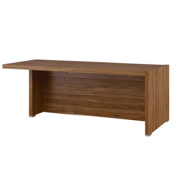 Стол письменный с асимметричными опорами, левый SOL297108 2000x880x750 (Орех Solid)