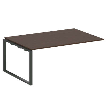 Проходной наборный элемент переговорного стола Metal System Style БО.ППРГ-5 1800x1235x750 (Венге Цаво/Антрацит металл)