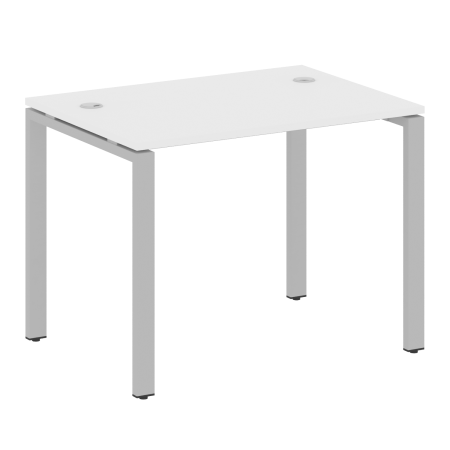 Стол письменный Metal System Style БП.СП-1 1000x720x750 (Белый/Серый металл)