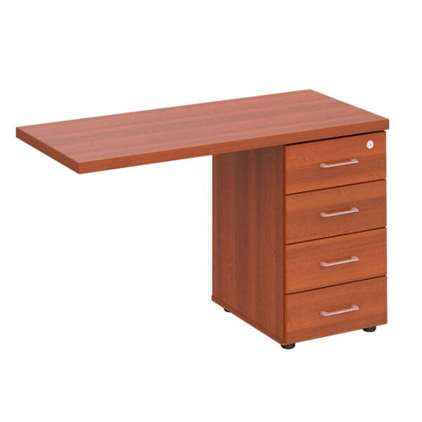 Брифинг-приставка боковая на опорной тумбе с центральным замком Патриот ПТ 767 1200x600x750 (Миланский орех) Брифинг-приставка боковая на опорной тумбе с центральным замком Патриот ПТ 767 1200x600x750 (Миланский орех)