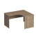 Стол эргономичный правый Комфорт К 124 1400x1200x750 (Дуб шамони темный)