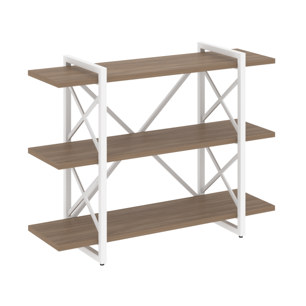 Стеллаж на регулируемых опорах-3 полки VR.L-MST.O-3.8V 1200x400x910 (Дуб Аризона/Белый металл) Стеллаж на регулируемых опорах-3 полки VR.L-MST.O-3.8V 1200x400x910 (Дуб Аризона/Белый металл)