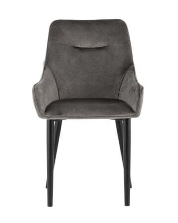 Стул Джоан велюр тёмно-серый (Стул Джоан темно-серый)