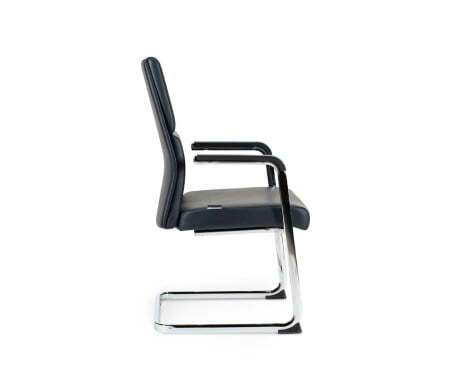 Лондон CF / хром / черный+черные вставки экокожа (Черный) Лондон CF / хром / черный+черные вставки экокожа (Черный)