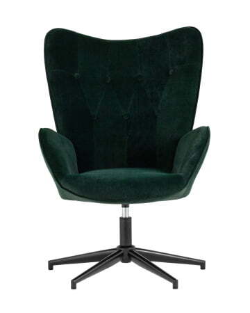 Кресло Филадельфия велюр изумрудный ножка черная (Стул-кресло Филадельфия изумрудный)