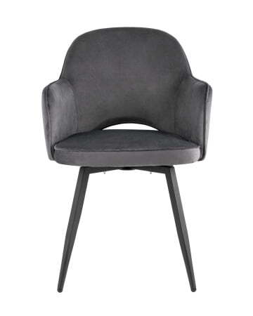 Стул Венера вращающийся велюр серый (Стул Венера серый)