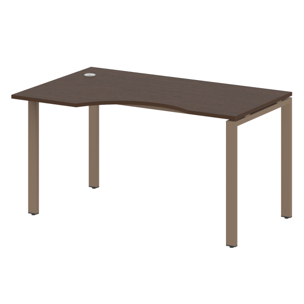 Стол криволинейный левый Metal System Style БП.СА-2 Л 1400x900x750 (Венге Цаво/Мокко металл) Стол криволинейный левый Metal System Style БП.СА-2 Л 1400x900x750 (Венге Цаво/Мокко металл)