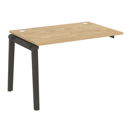 Наборный элемент рабочей станции на деревянных опорах Onix Wood OW.1.NRS-2.8 1180x800x750 (Тиквуд Светлый/Дуб Темный)