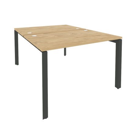 Рабочая станция на П-образном м/к Onix O.MP-D.RS-2.2.8 1180x1635x750 (Тиквуд Светлый/Черный металл)