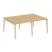 Рабочая станция на деревянных опорах Onix Wood OW.D.RS-4.1.7 1960x1475x750 (Тиквуд Светлый/Дуб Темный) Рабочая станция на деревянных опорах Onix Wood OW.D.RS-4.1.7 1960x1475x750 (Тиквуд Светлый/Дуб Темный)