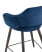 Стул полубарный Саймон велюр тёмно-синий (Стул полубарный Саймон темно-синий)