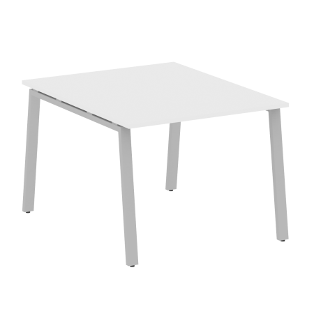 Стол для переговоров (1 столешница) на А-образном м/к Metal System Style БА.ПРГ-1.1 1000x1235x750 (Белый/Серый металл)