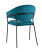 Стул Алексис велюр сине-зелёный (Стул Алексис сине-зеленый)