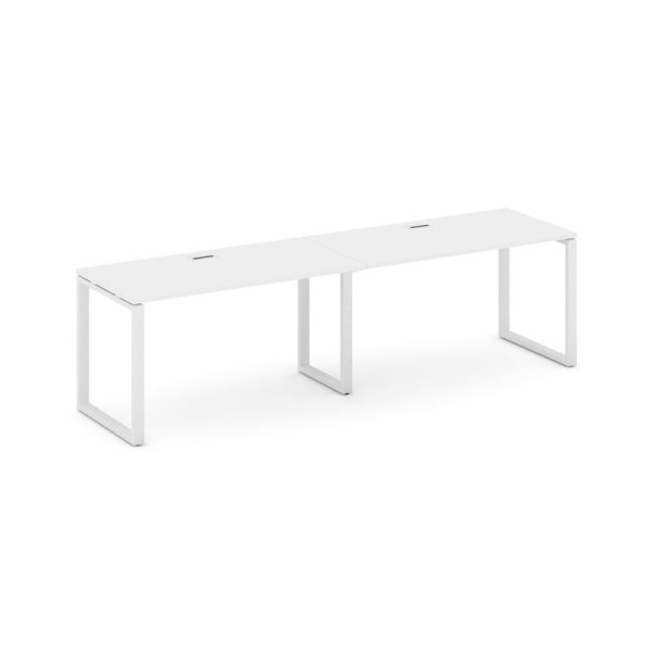 Рабочая станция 1 сторонняя SN-6O.ORS-014 (3160х700х750) (Белый/Металл Белый)