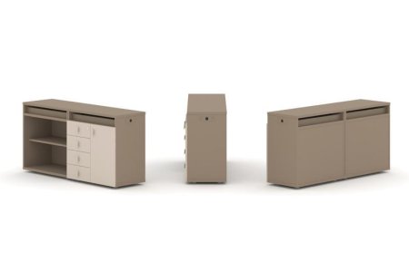 Тумба двойная + топ ES.NB.2T-4 (1500х410х750) (Латте/Капучино)