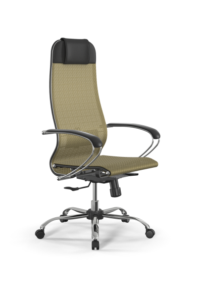 Кресло для руководителя Метта SynchroSit 10 B1-104K - T /Um00/Nb00/K1cL(M20.B21.G20.W02) (Золотой)