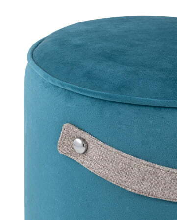 Пуф Джерри велюр темно-бирюзовый (Пуф Джерри темно-бирюзовый)