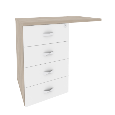 Тумба приставная универсальная л/пр Onix O.TPU-4 842x460x750 (Дуб Аттик) Тумба приставная универсальная л/пр Onix O.TPU-4 842x460x750 (Дуб Аттик)