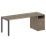 Рабочая станция с опорной тумбой Metal System Style БП.РС-СТП-1.4 2012x720x750 (Дуб Наварра/Серый металл) Рабочая станция с опорной тумбой Metal System Style БП.РС-СТП-1.4 2012x720x750 (Дуб Наварра/Серый металл)