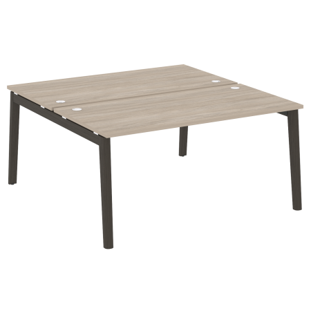Рабочая станция на деревянных опорах Onix Wood OW.D.RS-2.4.8 1580x1635x750 (Дуб Аттик/Дуб Темный)