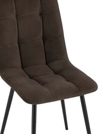 Стул Oliver велюр тёмно-коричневый (Стул Oliver темно-коричневый)